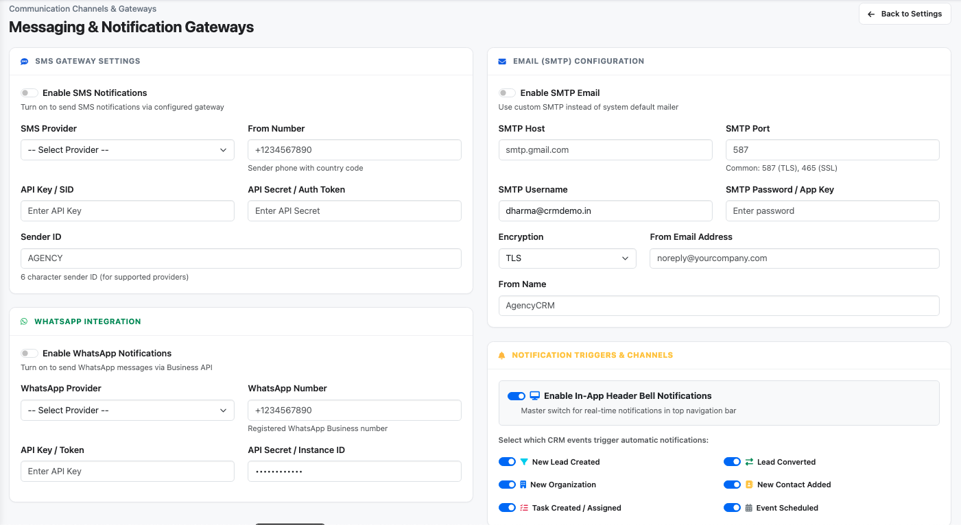 Jaabo CRM Operational Messaging & Audit Log