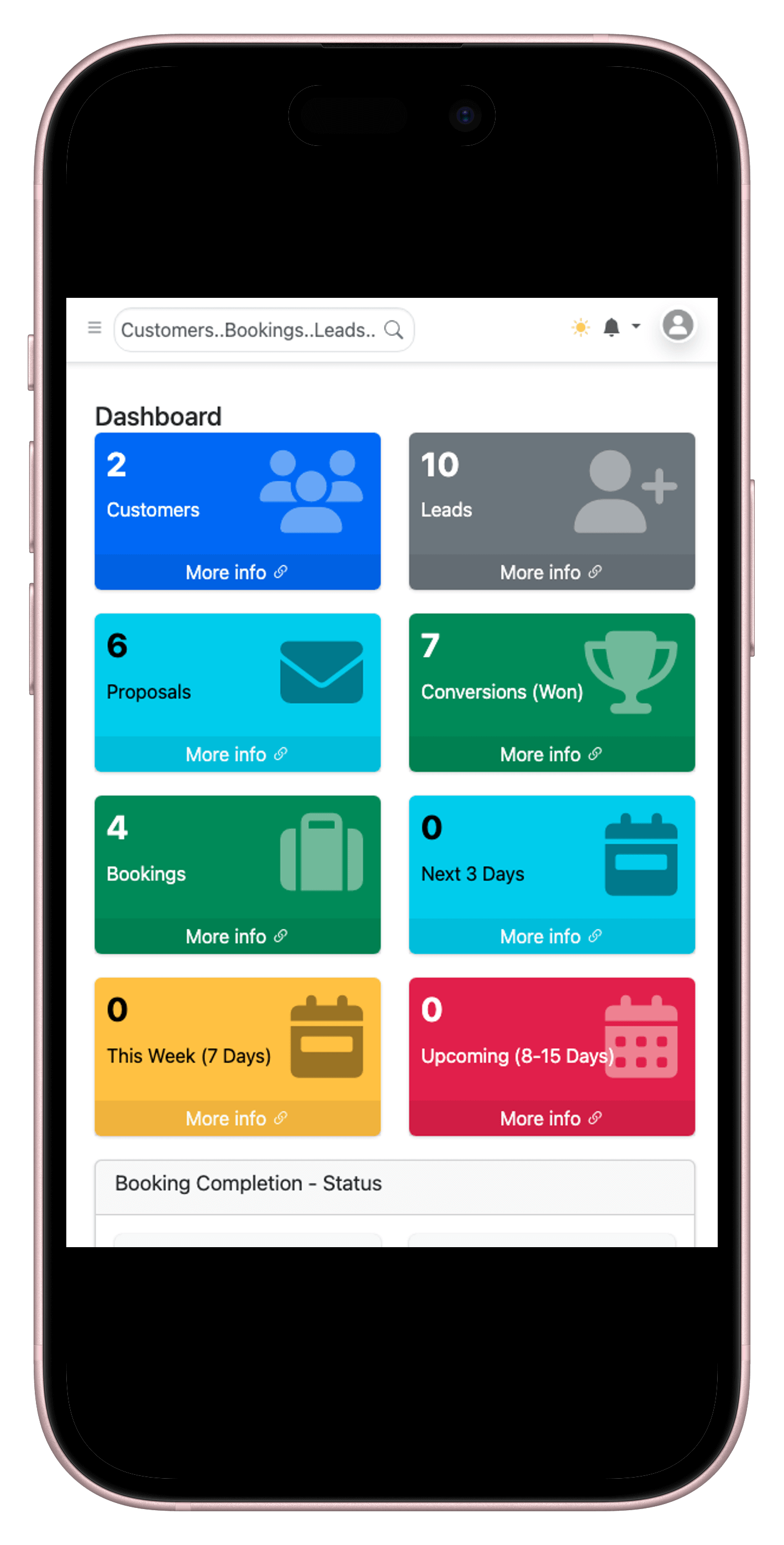 Jaabo CRM Mobile Experience