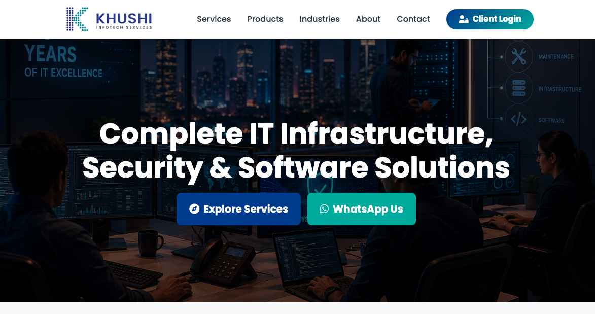 Khushi Infotech Services Website Preview